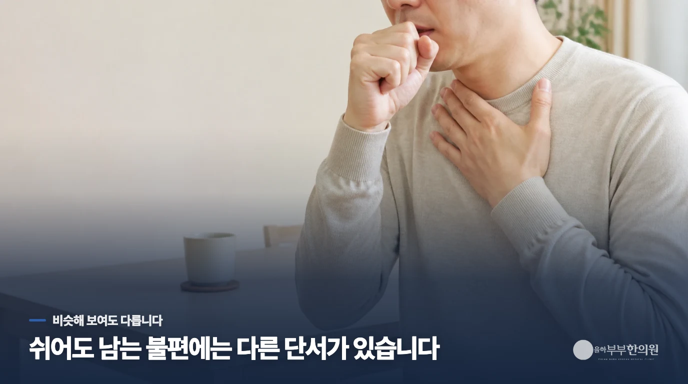 기록을 보며 증상을 의논하는 비시술 상담 장면