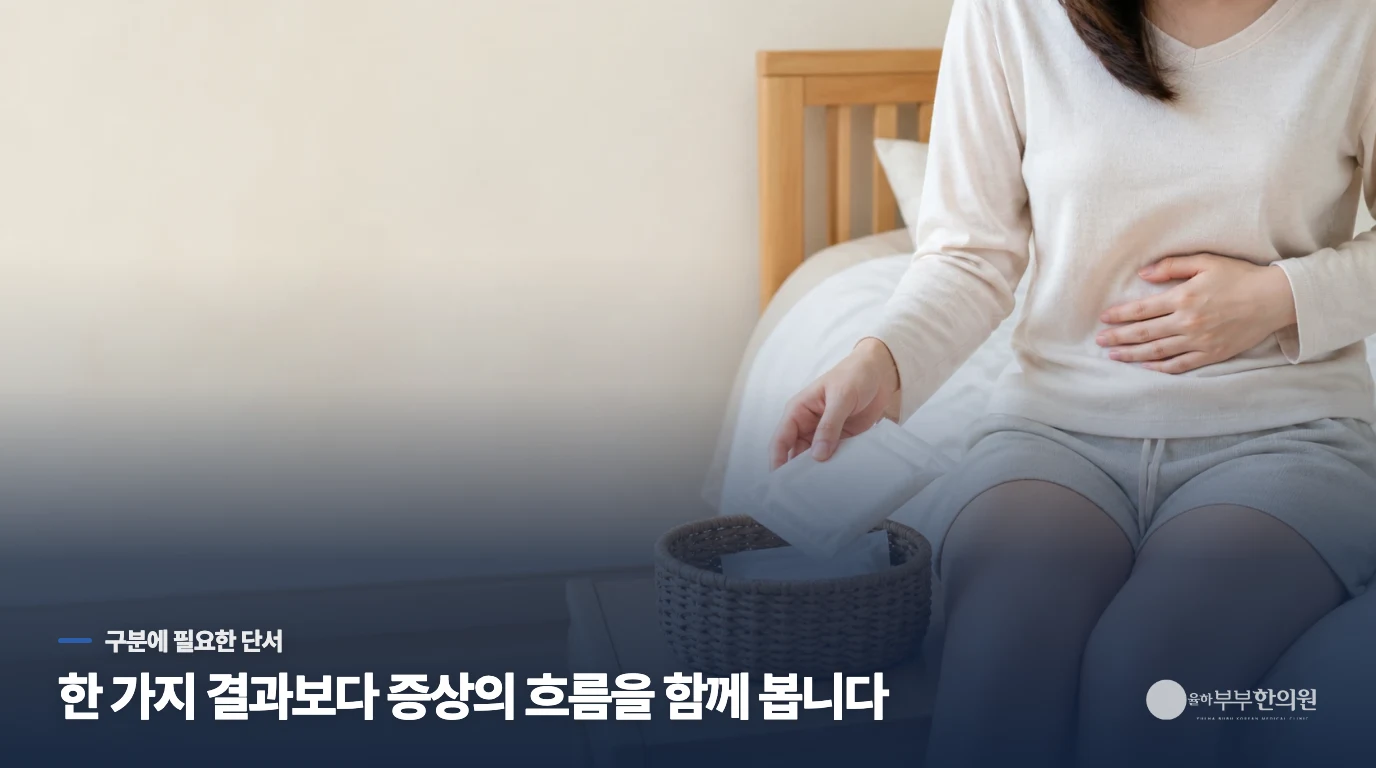 출혈이 안정된 뒤 회복 목표에 맞춰 유산후보약을 정합니다