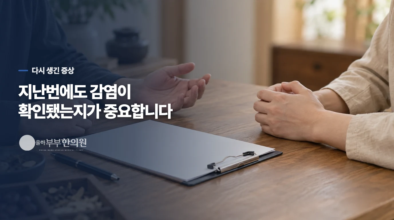 약을 먹고 나았는데 다시 아프다면, 지난번 감염부터 확인합니다