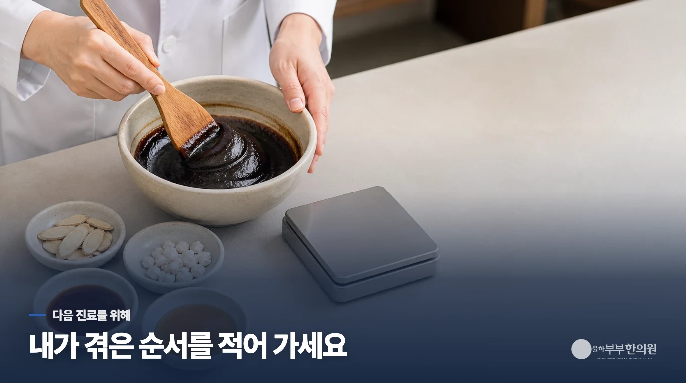 다시 먹을지 결정하기 전에, 내 양상을 정리하세요