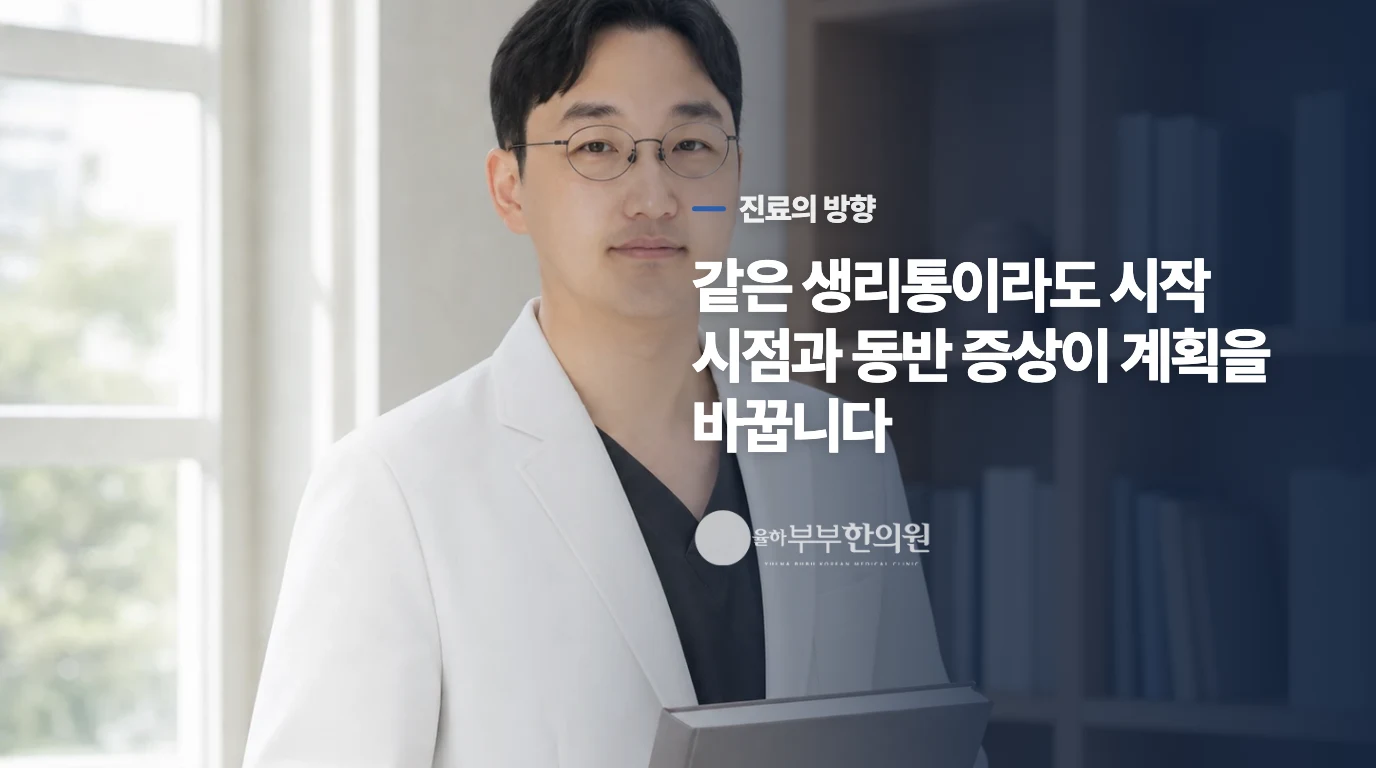 한의 진료는 통증이 시작된 때에 따라 달라집니다