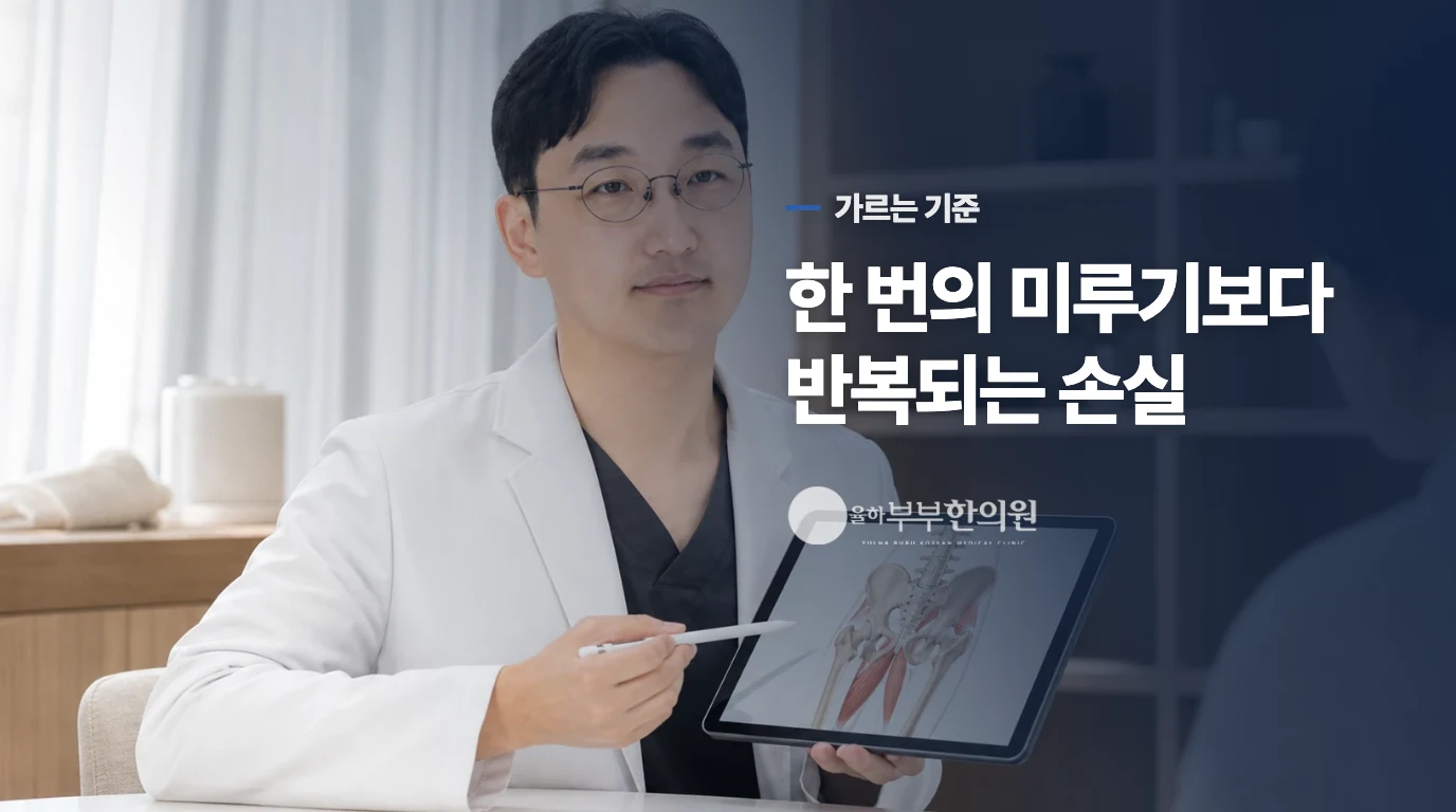 의지보다 생활 손실의 범위를 봅니다