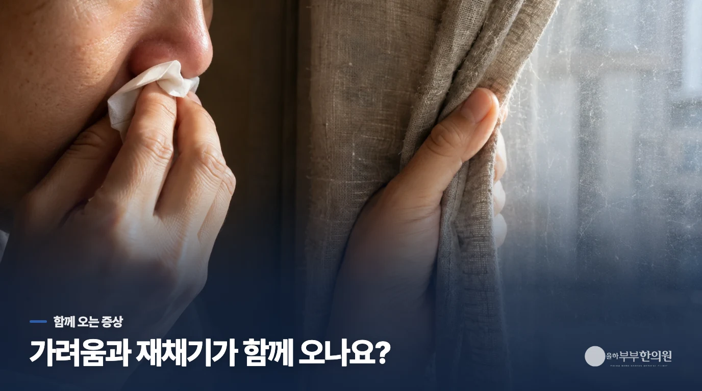 코와 눈이 가려운 아침, 찬바람에는 콧물만 날 때