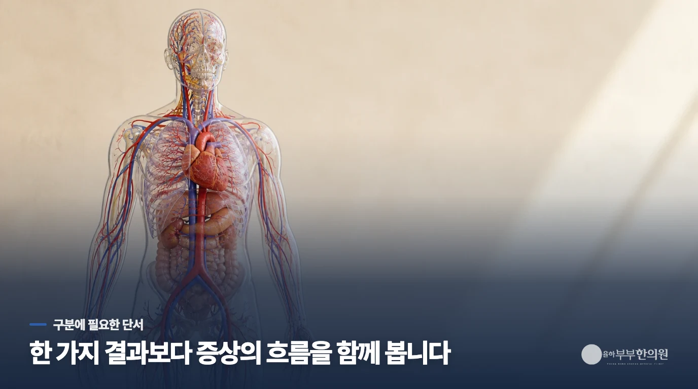 진료에서는 움직인 뒤의 반응을 묻습니다